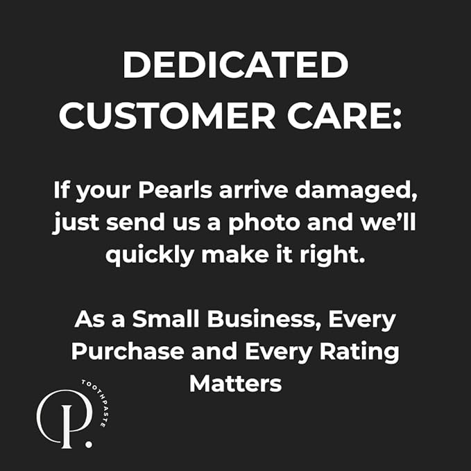 Pearl Fluoride Mint Toothpaste Tablets | Dentist Developed | Natural Whitening | Sensitivity Relief | TSA Approved | Plastic-Free | Reusable Packaging (186 Tablets)