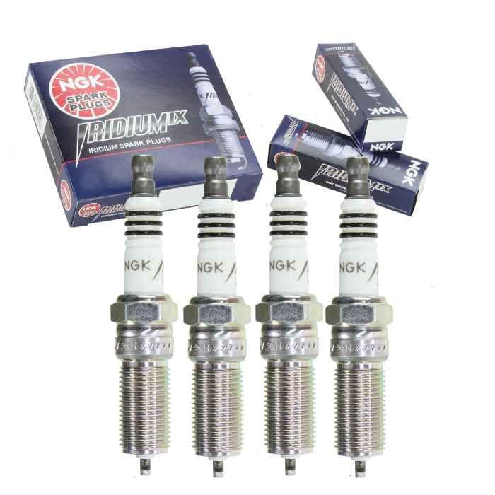 4 pc NGK Iridium IX Spark Plugs compatible with Chevrolet Equinox 2.4L L4 2010-2017