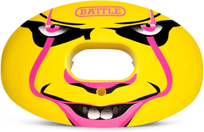 Battle Sports Oxygen Football Mouthguard - Football Mouth Guard with Strap, Superior Airflow & Better Performance, Maximum Breathability, Works with Braces
