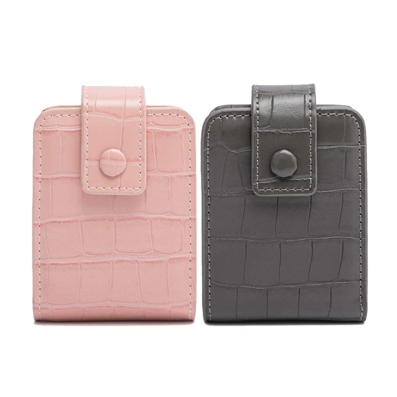 Earnda Lipstick Case for Purse Mini Makeup bag Travel Lipstick Bag With Mirror Cosmetic Pouch Two Packs