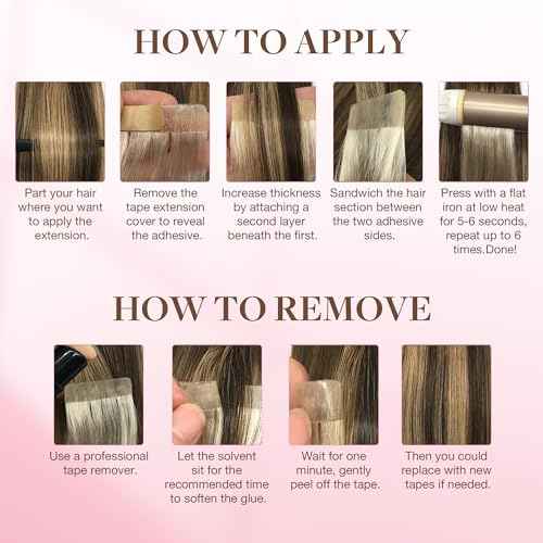 GOO GOO Hair Extension Tape Double Sided Adhesive Replacement Tape, Professional Strong Tapes for Tape in Hair Extensions 72pcs, 1.6 * 0.3inch per Piece