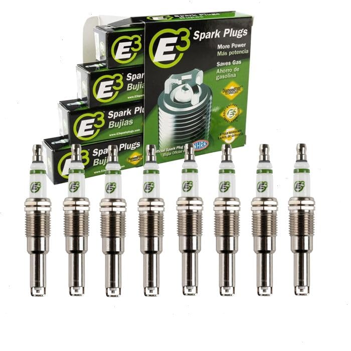 8 pc E3 Spark Plugs compatible with Ford F-150 5.4L V8 2004-2008