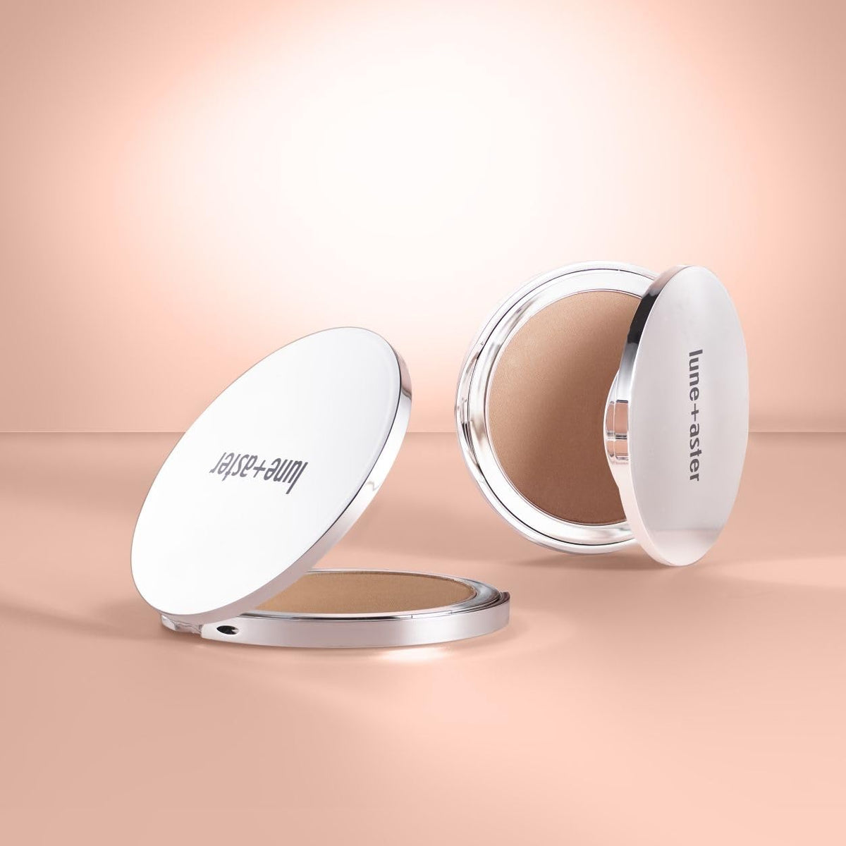 Lune+Aster Soft Silk Bronzer | Buildable Silk Bronzer, Luminous-Matte Finish - Caramel