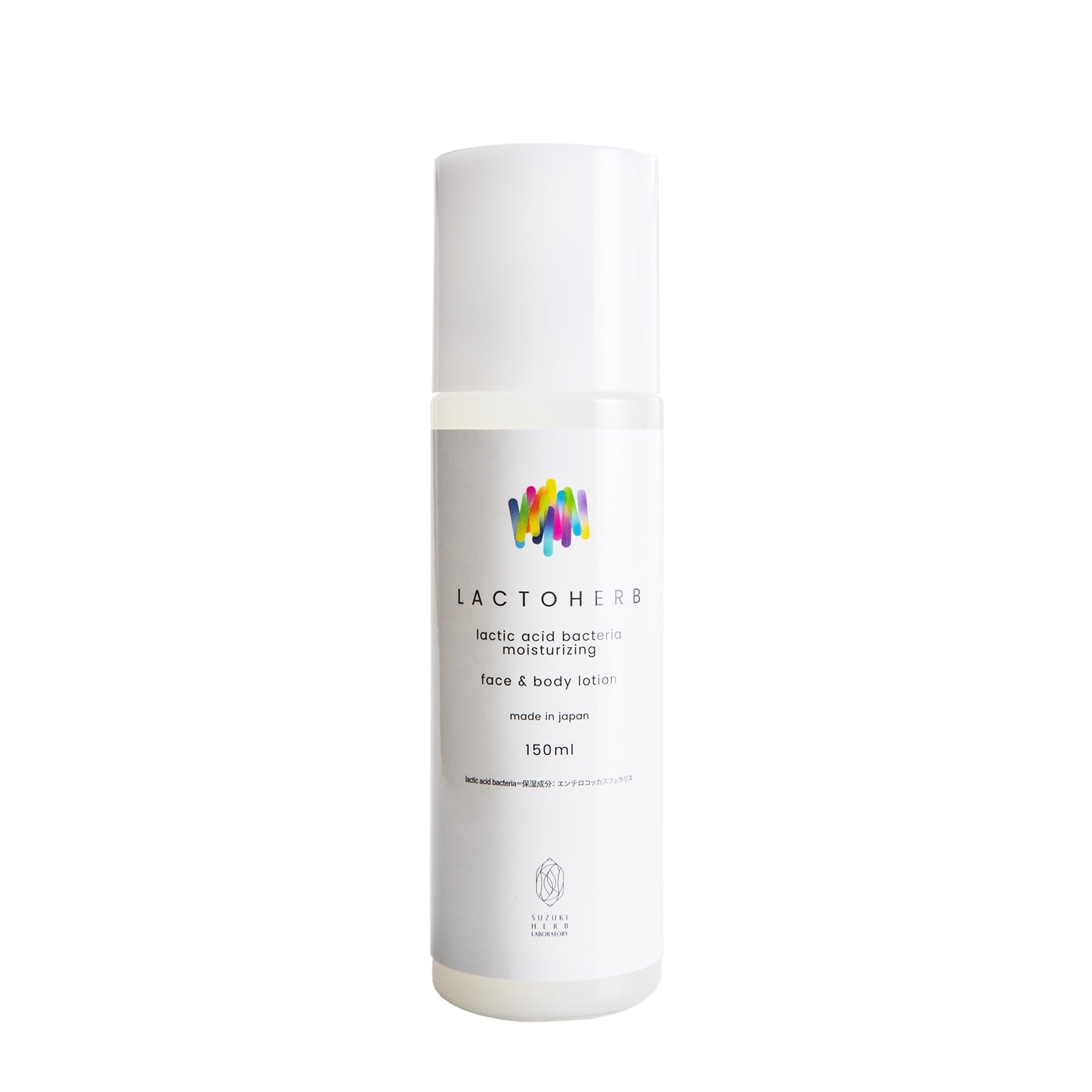 SUZUKI HERB LABORATORY Lactoherb Probiotics Moisturizing Face & Body Lotion with Lactic Acid Bacteria, Made in Japan, 5 fl oz (150 ml)