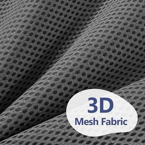 MABOZOO Bath Cushion for Tub with Powerful 4 Non-Slip Suction Cups,Quick Dry Mesh Bathtub Mat,Spa Pillow Bath Accessories for Adults Indoor Outdoor (Gray)