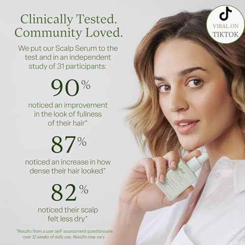 Divi Scalp Serum for Thinning Hair Clinically Tested, Non-Greasy Formula with Amino Acids, Caffeine & Rosemary Oil Promotes Healthy Scalp & Fuller-Looking Hair, Reduces Oil & Product Buildup