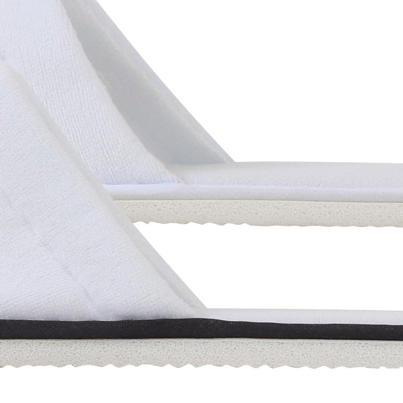 Yeios 20 Pairs Disposable Slippers for Guests Hotel Slippers Non-slip Washable Bulk for Spa House Travel for Adult for Men and Women White