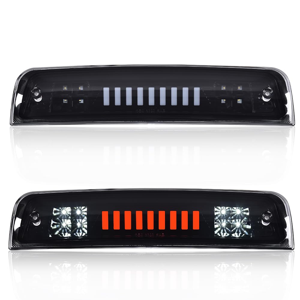 CROSSDESIGN LED Bar 3rd Brake Light I Type Compatible with 2009-2010 Dodge Ram 1500 2010 Dodge Ram 2500 3500 2011-2017 Ram 1500