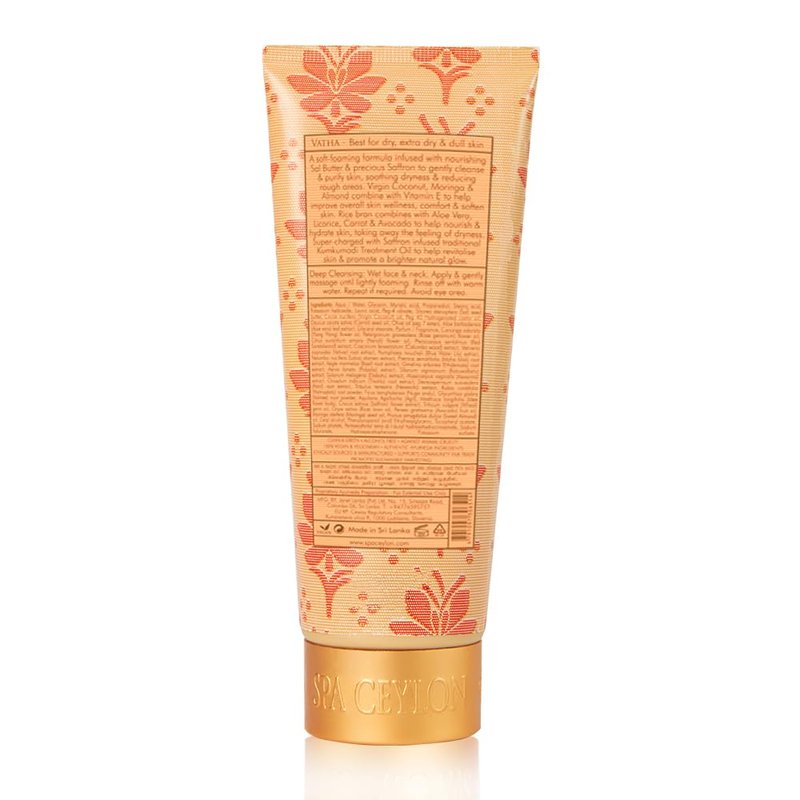 SPA CEYLON Sal and Saffron Vitamin E Enriched Facial Cleansing Foam | Gentle Cleanser | Hydrating | Skin Radiance