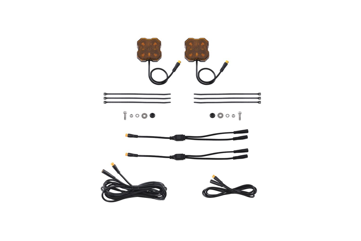 Diode Dynamics Stage Series Rock Light Add-On (2-Pack), Amber
