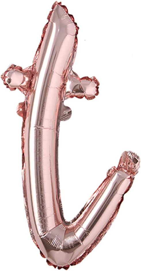 18 Inch Rose Gold Happy Birthday Balloons - Lowercase Letters Handwriting Style, Birthday Party Decoration