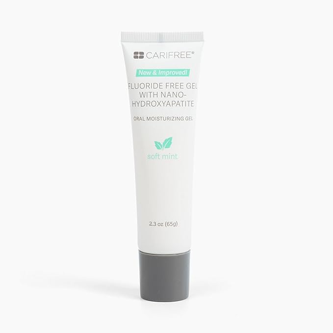 CariFree Fluoride Free Gel, Mint Flavored, Nano Hydroxyapatite Toothpaste, Neutralizes pH, Freshens Breath & Moistens Mouth, Dentist Recommended for Oral Care, (2.3 Ounce (Pack of 1), Soft Mint