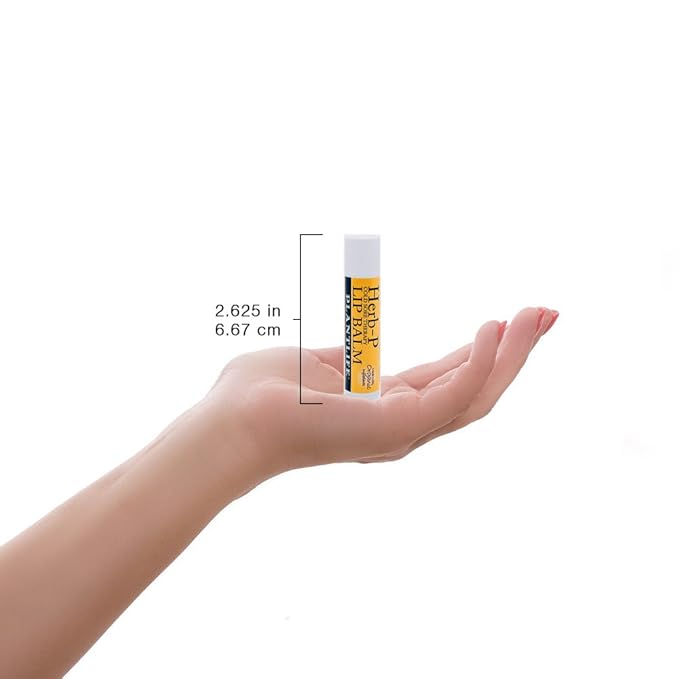 Plantlife Herb P Lip Balm 2 Pack - Organic Made with Beeswax, Calendula & Chamomile - Soothing Balm for Chapped Lips - Moisturize Lips & Works on Minor Cuts - Made in California