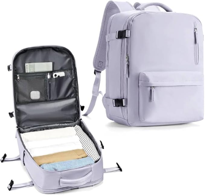 WONHOX Large Travel Backpack Carry on Flight Approved Laptop Work Business Backpack for Women Men Mochila de Viaje