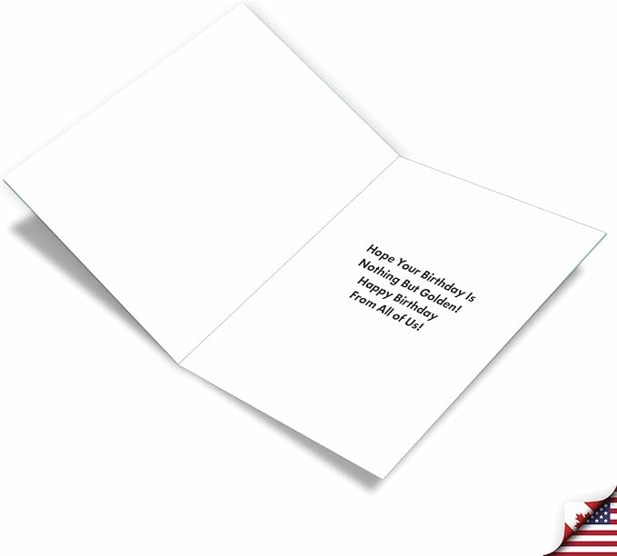 NobleWorks Jumbo Hysterical Birthday Greeting Card From Us 8.5 x 11 Inch with Envelope (1 Card) The Golden Years J8154BDG-US