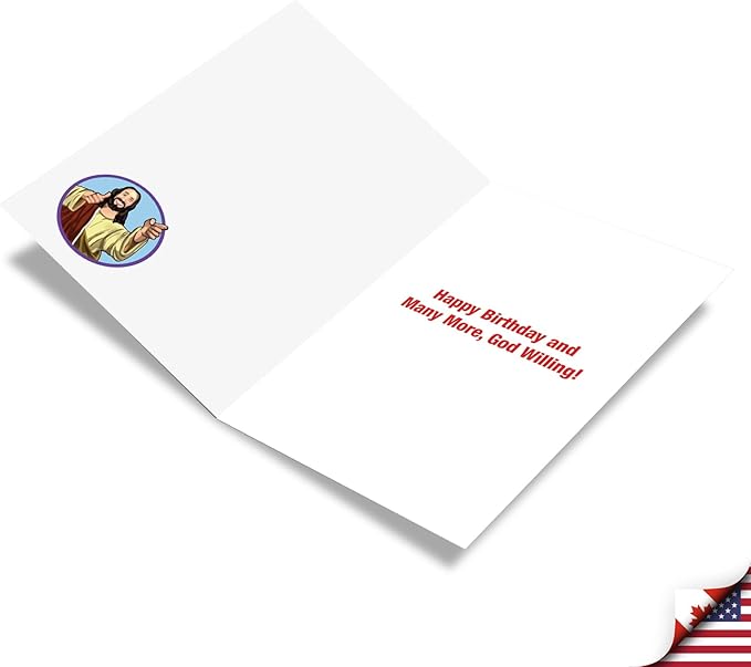 NobleWorks - Funny 35th Birthday Greeting Card - Joking God Humor Milestone, 35 Years Happy Bday Notecard with Envelope (1 Card) - See You Soon 35 C9402MBG