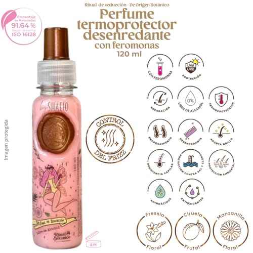 RITUAL BOTANICO Pheromone Perfume Protector de Calor para el Cabello, Sin Alcohol, Antifrizz, Desenredante, Con Feromonas, Aroma Seductor Frutal y Floral | Hair Perfume For Women | 120 ML