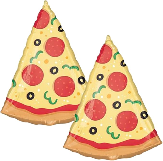 Set of 2 Pizza Slice 29" Foil Party Balloon