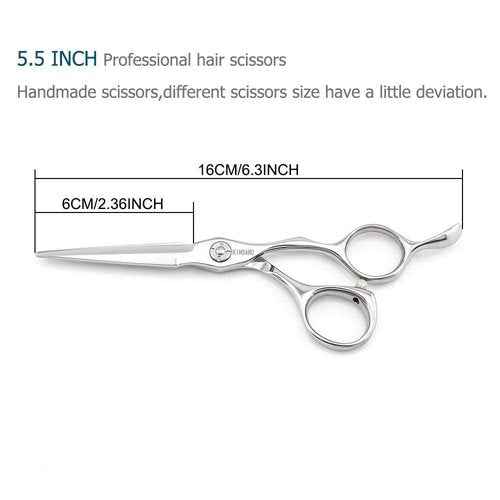 5.5 INCH Barber Hair Scissors Hair Cutting Shears and 6 INCH Hair Thinning Scissors Professional 440C Kinsaro