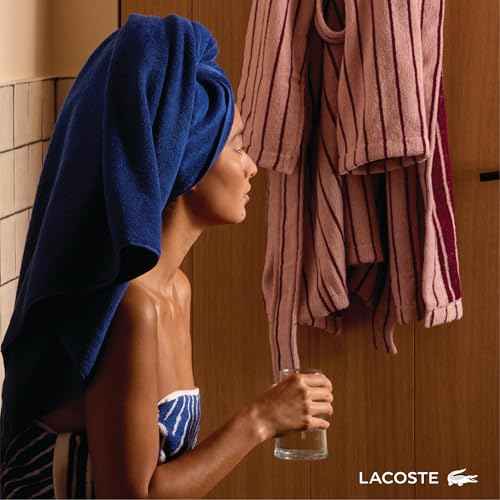 Lacoste Heritage 100% Supima Cotton Wash Cloth, Croc Green, 13" x 13" ? Highly Absorbent & Quick Drying, Premium Super Soft Bath Towel, Bathroom Essential, Gift for All Occasions, Machine Washable