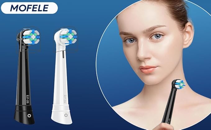 IO Replacement Heads Compatible with Braun Oral B iO 2/3/4/5/6/7/8/9/10 Series Electric Toothbrushes, IO Brush Heads Compatible with Oral B iO for Teeth Clean (6 White)