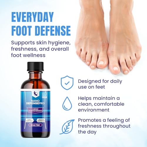 (5 Pack) Nano Defense Pro - Official Nano Defense Pro Premium Toenail Treatment Drops, NanoDefense Pro Liquid Solution All Natural Support Healthy Skin & Nails Advanced Formula, 5 Bottles for 150 Days