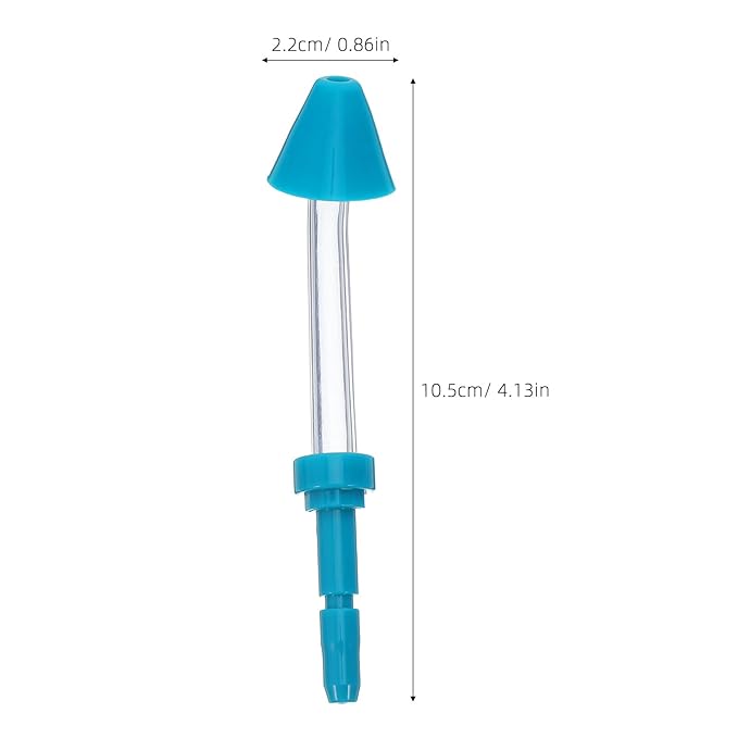 SOIMISS 2pcs Water Flosser Nozzles - Replacement Accessories Oral Irrigation Tips for Nose Washing - Easy Attachment for Effective Dental and Nasal Cleaning Compatible with Waterpik