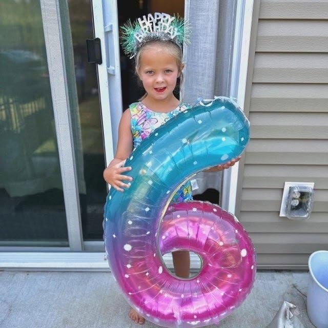 Starry Sky Number 9 Balloon 40 Inch, 9 Balloon Number, 9th Birthday Decorations, Starry Sky Party Supplies for Boys Girls