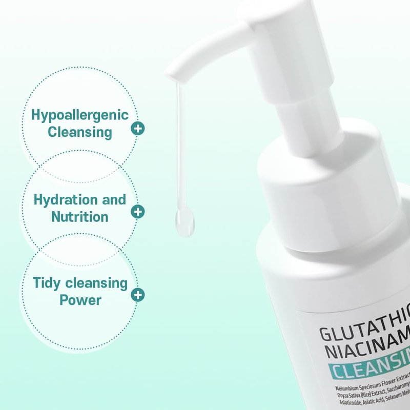 APLB Glutathione Niacinamide Cleansing Oil | LIPO GLUTA NIAC OIL™ 85.9% 3.55 FL.OZ/Korean Skincare, Makeup remover for sensitive skin, Moisturize, Blackhead care