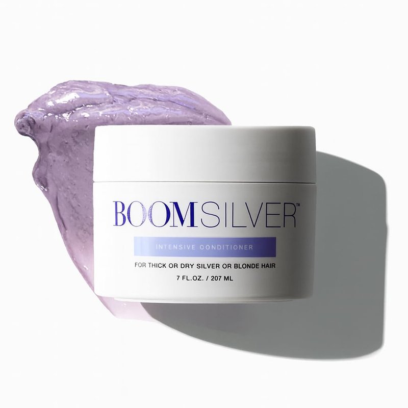 BOOM Silver Intensive Conditioner by Cindy Joseph – Deep Conditioning Treatment for Gray & Silver Hair – Restores Moisture, Softens & Adds Shine Without Build-Up (7 oz)