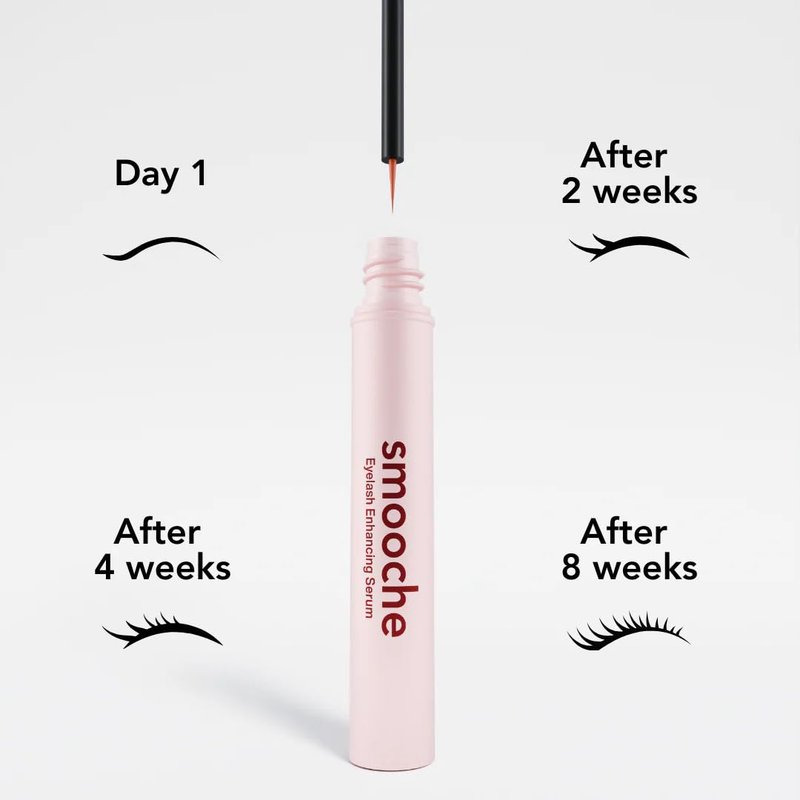 Smooche Eyelash Growth Serum – Clinically Tested for Longer, Thicker Lashes in 8 Weeks – Vegan, Hormone-Free & Cruelty-Free Lash Enhancer