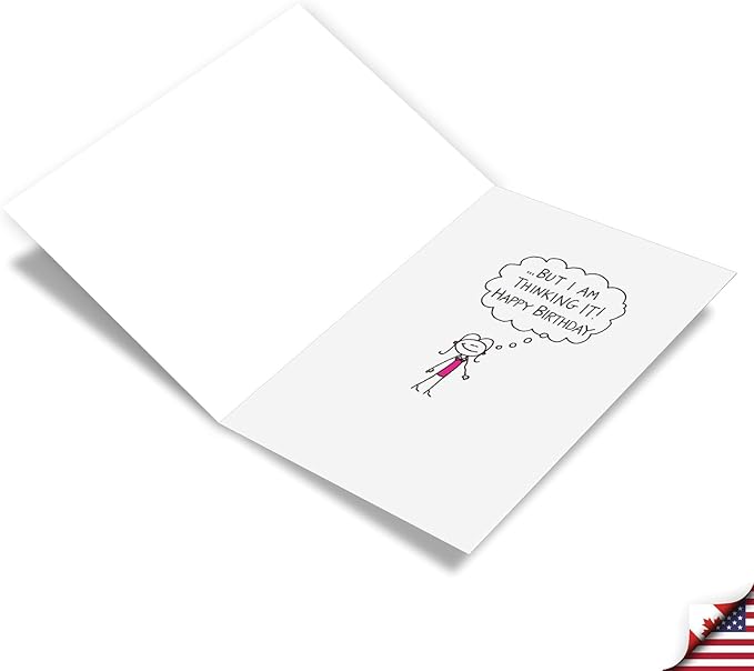 NobleWorks Hilarious 50th Milestone Birthday Greeting Card with 5 x 7 Inch Envelope (1 Card) Thinking Old C10090MBG