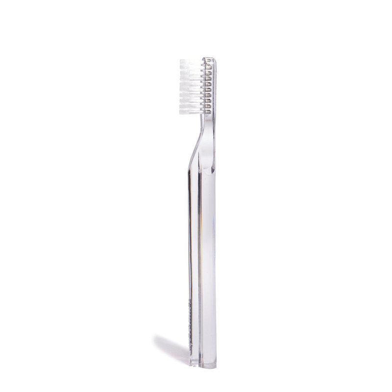 Supersmile New Generation Toothbrush, Clear, 2 Pack Toothbrush, Patented 45° Angled Soft Bristle Toothbrush with DuPont® Bristles, Ergonomic Handle, Safe for Veneers