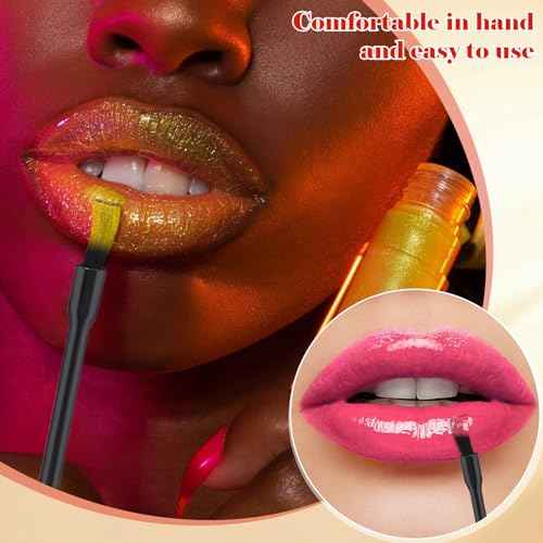100 Pcs Lip Brushes Disposable Nail Polish Brushes Disposable Lip Brushes Lip Wand Disposable Applicators Lipstick Lip Gloss Wands Nail Polish Brush Multifunctional Makeup Brushes for Women