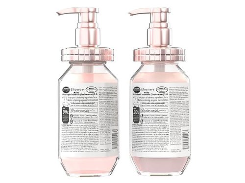 &-Honey Melty Moist Shampoo,Treatment 440ml Each& Hair oil 100ml set+ Free Hair Tie Deep Nourishment and Revitalization - Organic Ingredients Perfect for Frizzy, Wavy, Curly Hair