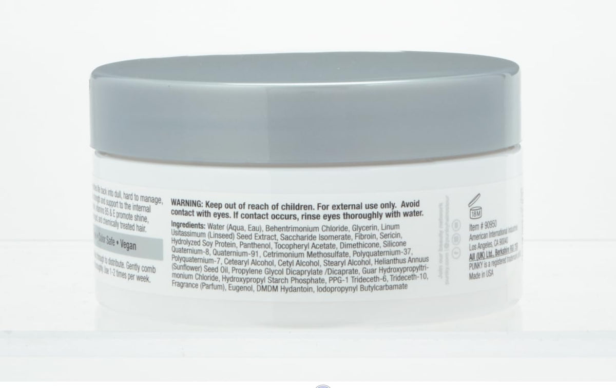 Punky Hair Mask with Intrabond Hair Repairing Complex, 6 oz - Ideal for Dry, Damaged, Chemically Treated Hair