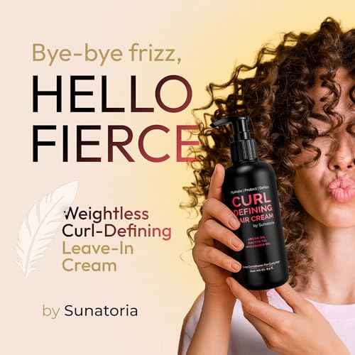 Curl Cream ? Lightweight Leave-In Curl Defining Cream for Curly & Wavy Hair, Anti-Frizz Moisturizer and Curl Activator Texturizer with Macadamia and Argan Oil, 8.1 fl oz