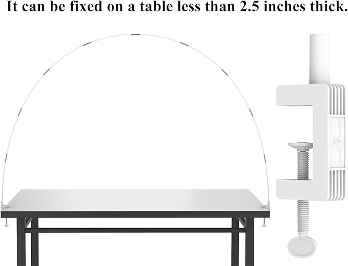 LANGXUN 12ft White Table Balloon Arch Kit, Balloon Arch Stand Frame for Birthday Party Wedding and Graduation Decorations, Christmas Decort Baby Shower Bachelor Party Supplies