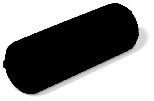 Fluffy Massage Bolster Pillow by NRG - 8"W x 26"L Full Round Massage/Spa Table Bolster with Carrying Strap - Supports Neck, Knees or Ankles - PVC Free Vinyl Upholstery - CFC Free Foam - Color: Black