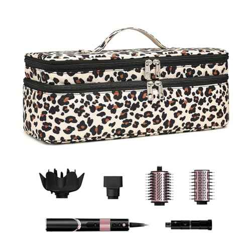 Double-Layer Carrying Case Apply to Revlon One-Step Hair Dryer, Travel Bag for Hair Volumizer/Styler,Water Resistant Storage Organizer Box,Compatible with FlexStyle Attachment (Bag Only)
