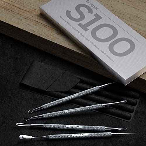 Suvorna Pimple Popper Tool Kit | Milia Remover | Lancets for Facial Extraction | White head Extractor Tool for Face | Comedone Extractor | Blackhead Remover tool | Acne Needle Tool & Cyst Removal Tool