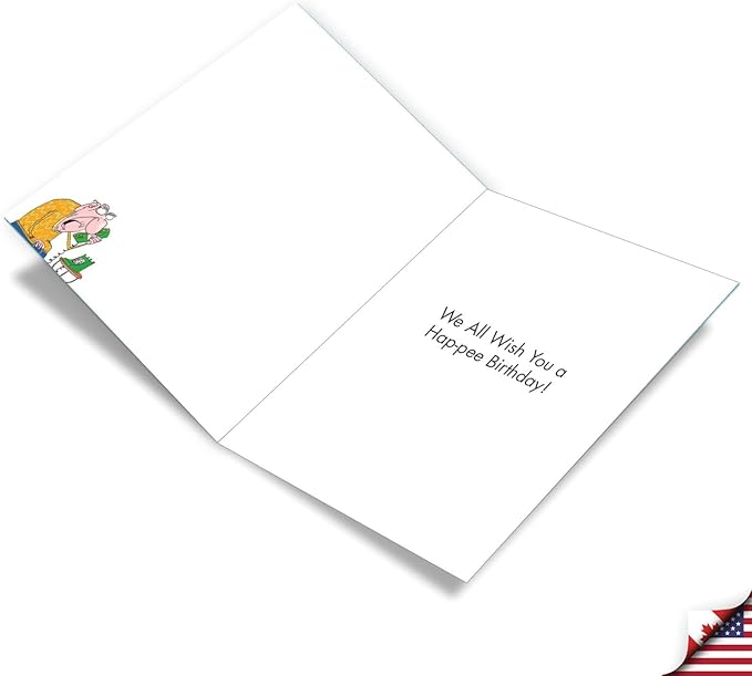 NobleWorks - Jumbo Birthday Greeting Card (8.5 x 11 Inch) - Cartoon Humor, Notecard with Envelope - Urology Department J7262BDG-US