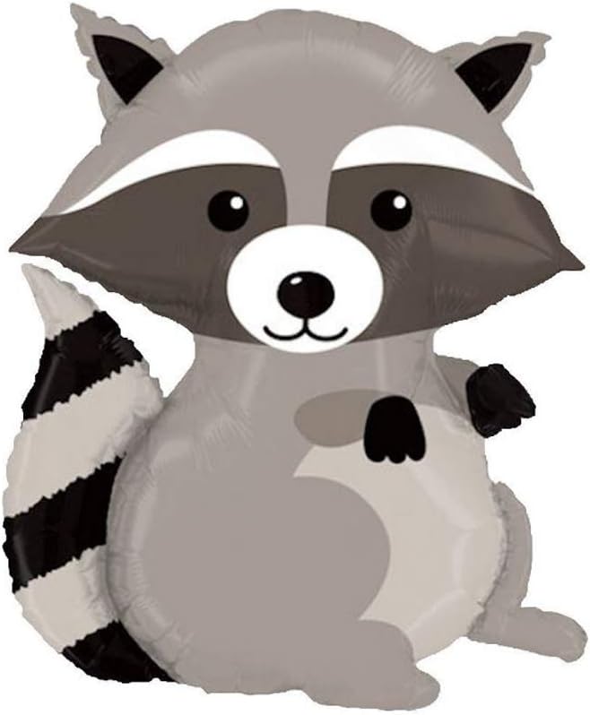 Adorable Woodland Raccoon 36" Foil Party Balloon