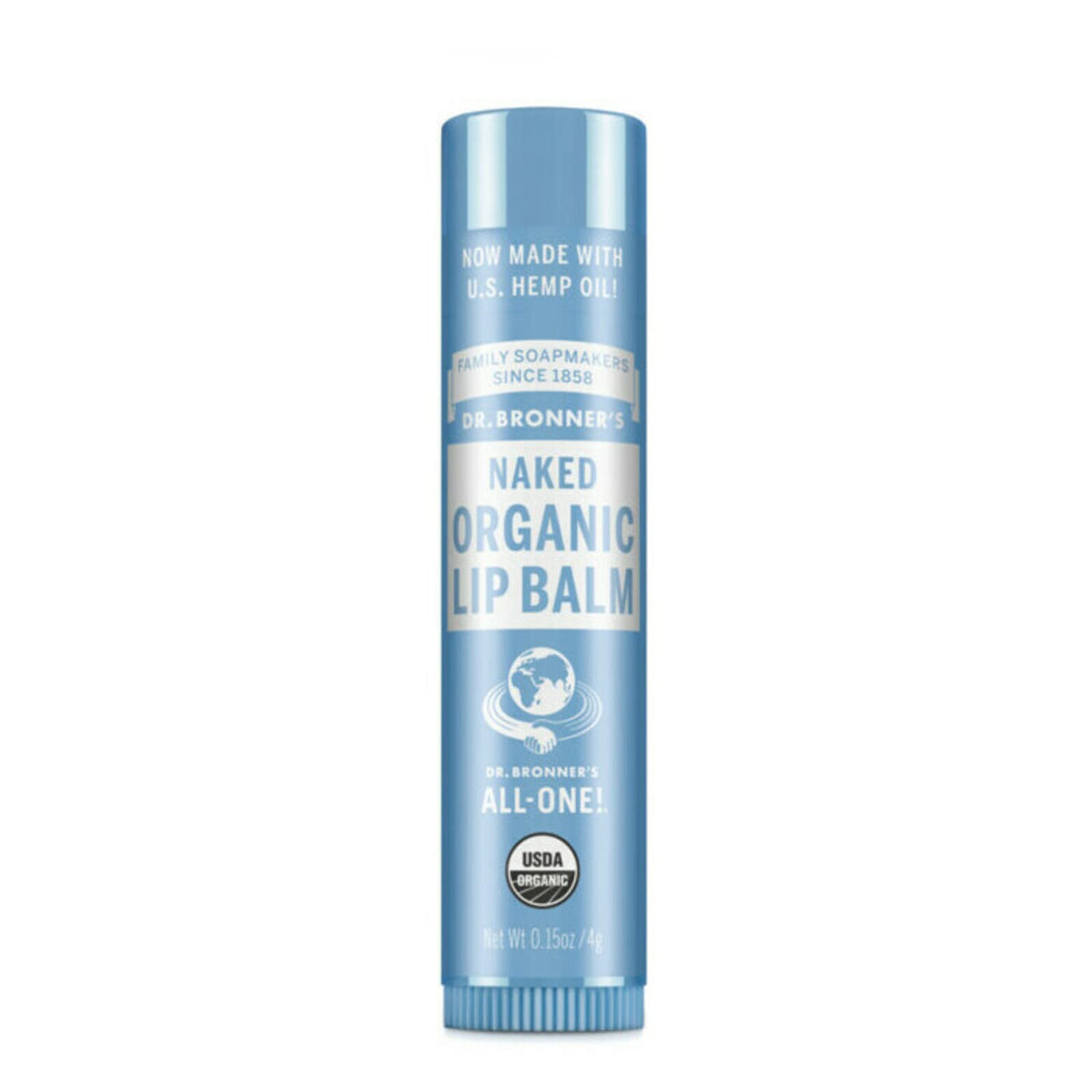 Dr. Bronner's Organic Lip Balm-Naked-0.15 oz