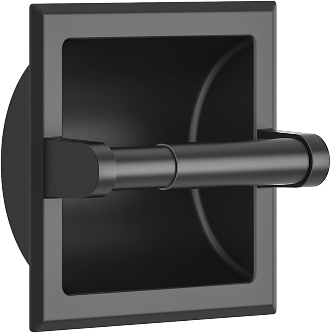 FORIOUS Recessed Toilet Paper Holder, Wall Mount Bathroom Tissue Holder