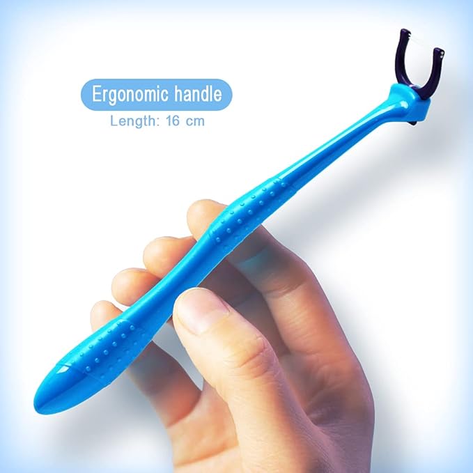 T.Smile Evolutionary Clean Dental Flossers, Kit of Refills Plus Long Handle (2 Handles + 200 Refills)