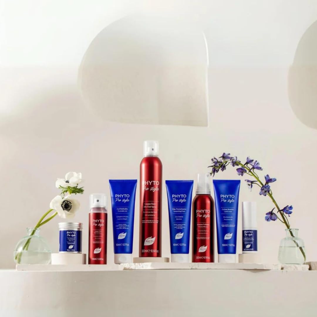 PHYTO Phytolaque Soie Hairspray - Medium Hold & Volume | Silk Protein Finishing Spray for Shine & Frizz Control | Unscented | All Hair Types | Made in France | 10.14 fl oz (300 ml)