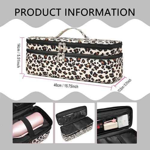 Double-Layer Carrying Case Apply to Revlon One-Step Hair Dryer, Travel Bag for Hair Volumizer/Styler,Water Resistant Storage Organizer Box,Compatible with FlexStyle Attachment (Bag Only)