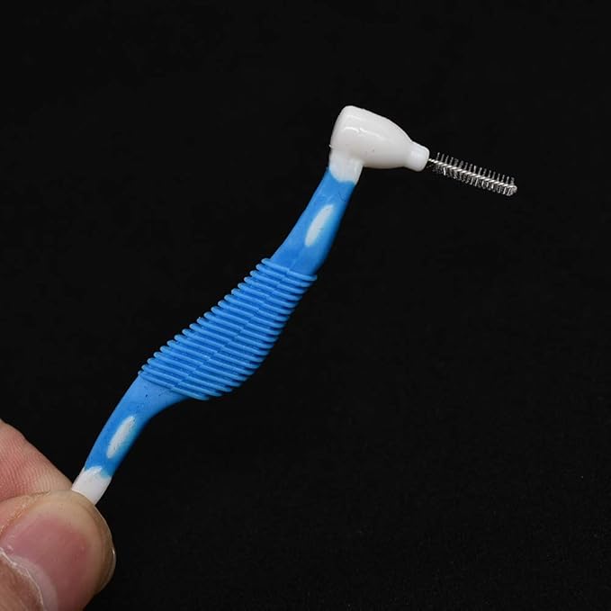 Angzhili 10 pcs Orthodontic Interdental Brush Mini Brush with Toothpick,Tooth Cleaning Tool