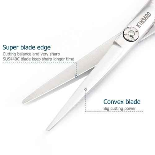 5.75 INCH Hair Cutting Scissors and 5.75 INCH Hair Thinning Shears 440C Hair Scissors Set Kinsaro
